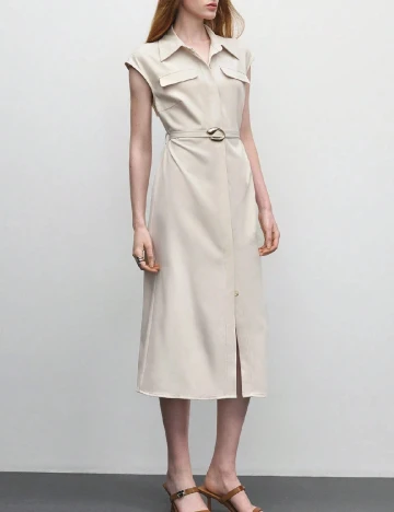 Rochie medie SHEIN, bej