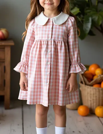 Rochie Shein Kids, roz/alb