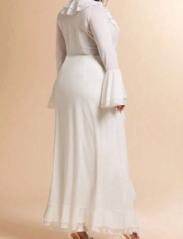 Kimono SHEIN CURVE, alb