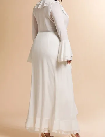 Kimono SHEIN CURVE, alb