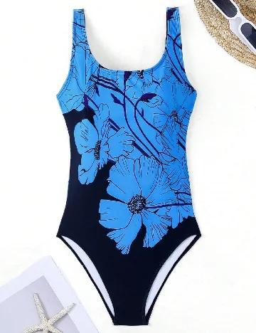 Costum de baie SHEIN, albastru