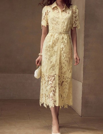 Rochie medie MOTF, galben