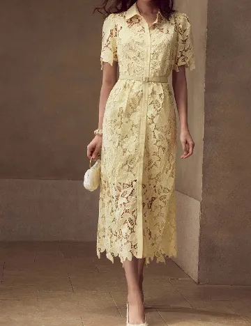 Rochie medie MOTF, galben