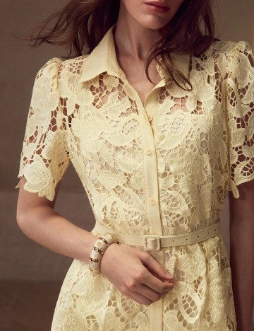 Rochie medie MOTF, galben