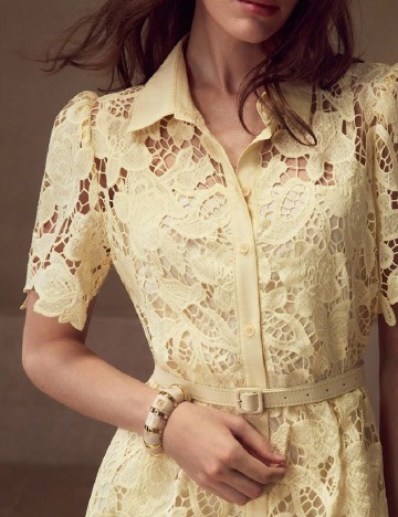 Rochie medie MOTF, galben