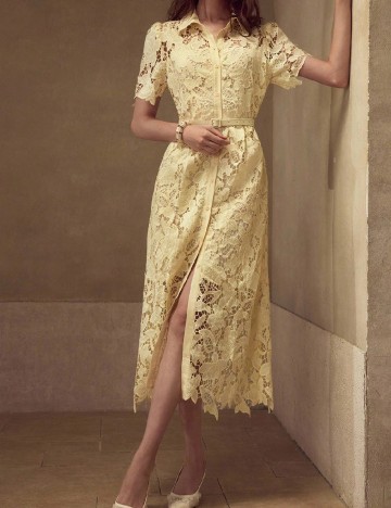 Rochie medie MOTF, galben