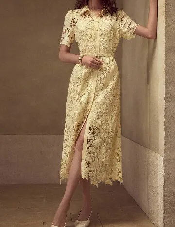 Rochie medie MOTF, galben