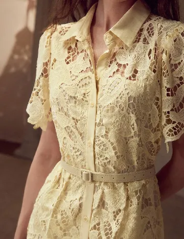 Rochie medie MOTF, galben