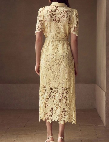 Rochie medie MOTF, galben