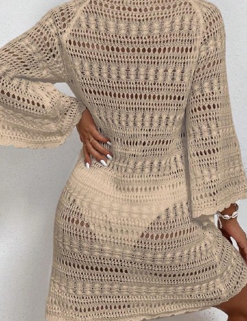 Rochie de plaja SHEIN, crem