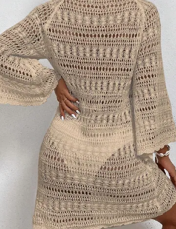 Rochie de plaja SHEIN, crem