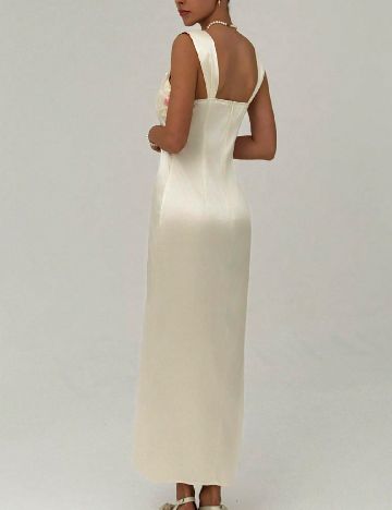 Rochie lunga SHEIN, crem