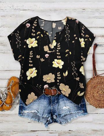 Bluza SHEIN CURVE, negru