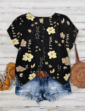 Bluza SHEIN CURVE, negru