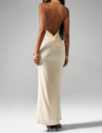 Rochie lunga Missguided, crem