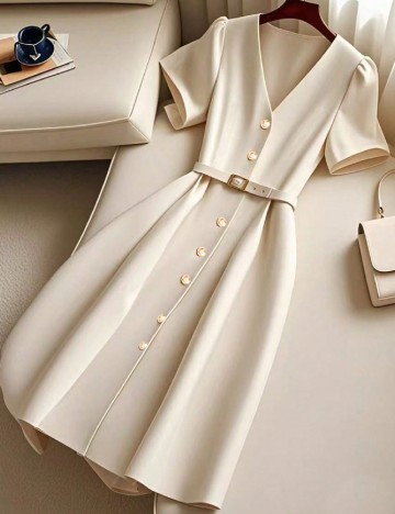 Rochie medie SHEIN, bej