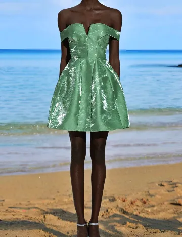 Rochie scurta SHEIN, verde