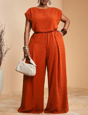 Compleu SHEIN CURVE, caramiziu