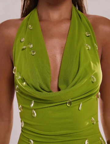 Rochie scurta SHEIN, verde