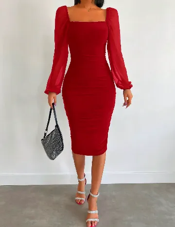 Rochie medie SHEIN, rosu