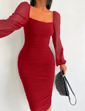 Rochie medie SHEIN, rosu