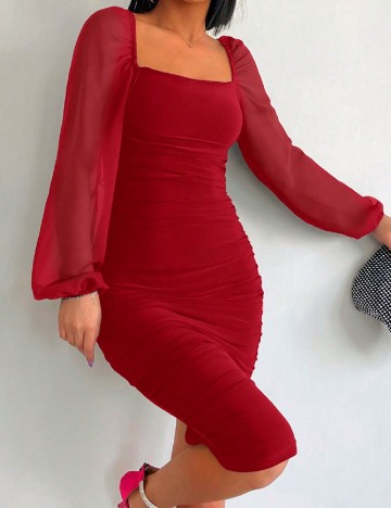 Rochie medie SHEIN, rosu