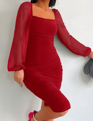 Rochie medie SHEIN, rosu