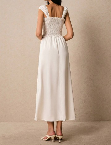 Rochie lunga Poeselle, alb