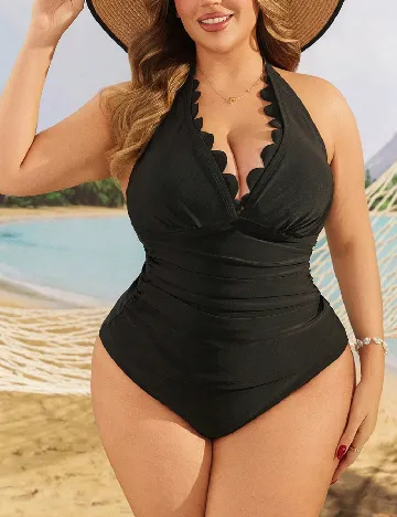 Costum de baie SHEIN CURVE, negru