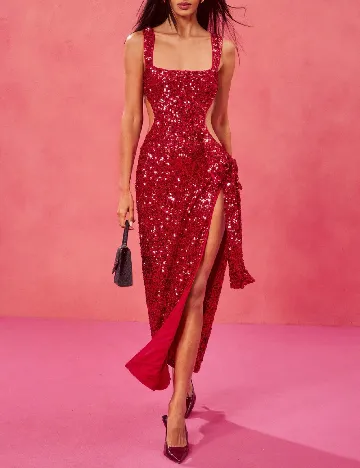 Rochie lunga SHEIN, rosu