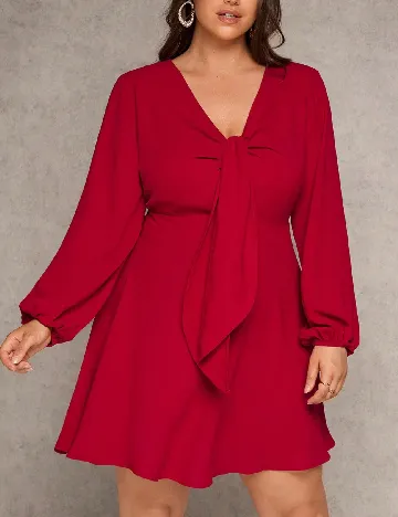 Rochie scurta SHEIN CURVE, rosu