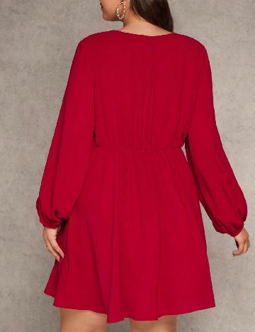 Rochie scurta SHEIN CURVE, rosu