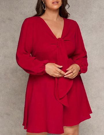 Rochie scurta SHEIN CURVE, rosu