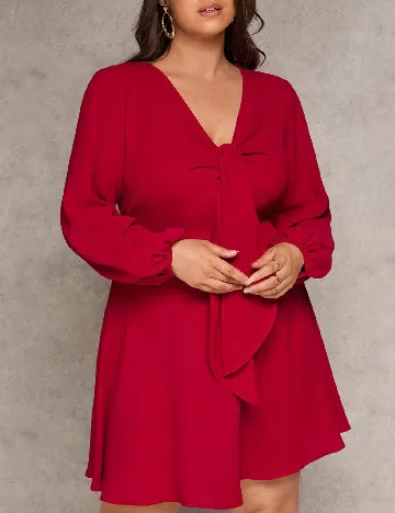 Rochie scurta SHEIN CURVE, rosu