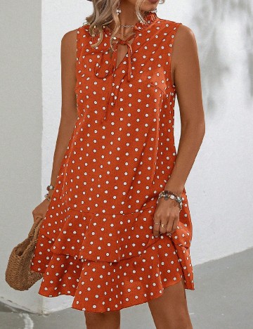 Rochie scurta Emery Rose, portocaliu