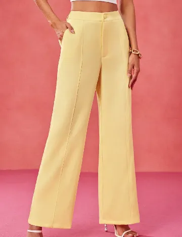 Pantaloni SHEIN, galben