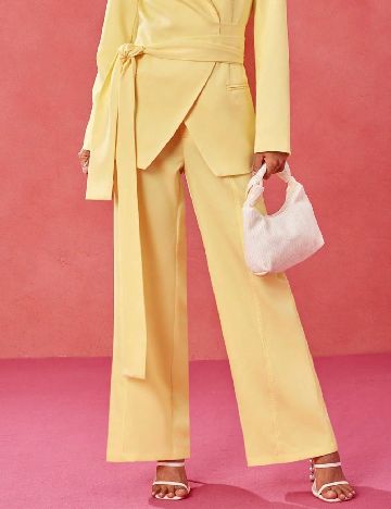 Pantaloni SHEIN, galben