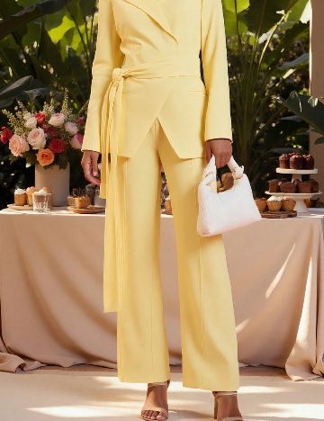 Pantaloni SHEIN, galben