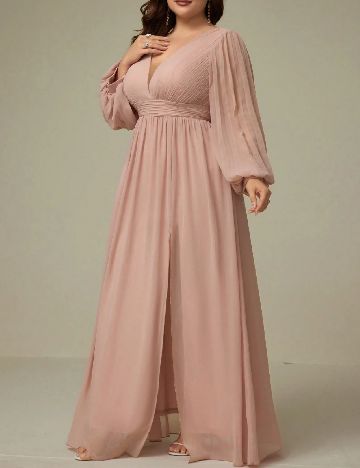 Rochie lunga SHEIN CURVE, roz