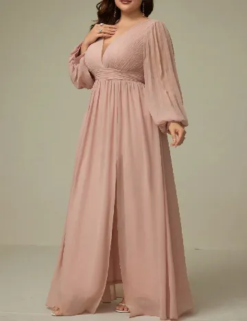 Rochie lunga SHEIN CURVE, roz