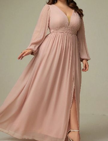 Rochie lunga SHEIN CURVE, roz