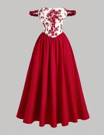 Rochie lunga SHEIN, rosu