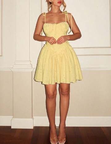 Rochie scurta SHEIN, galben