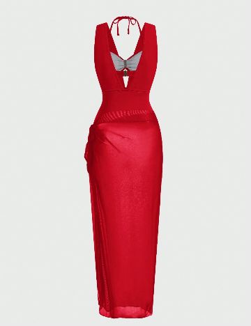 Costum de baie SHEIN, rosu