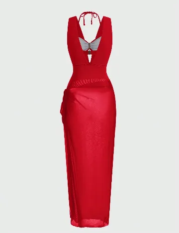 Costum de baie SHEIN, rosu