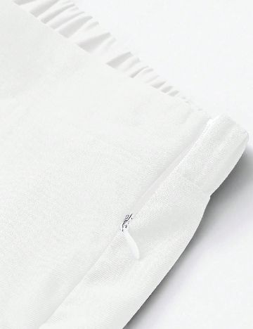 Pantaloni SHEIN CURVE, alb