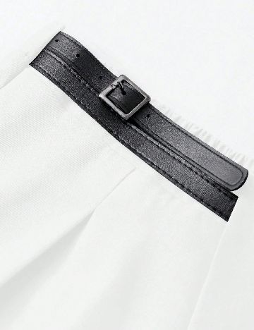 Pantaloni SHEIN CURVE, alb