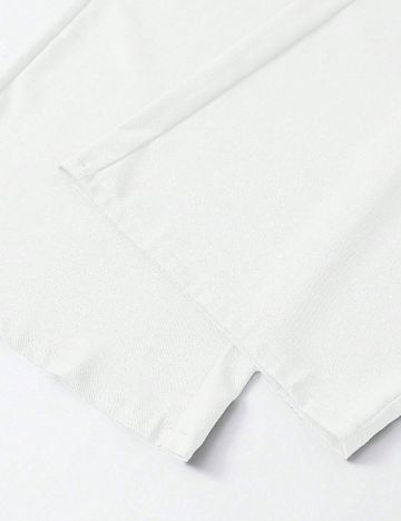 Pantaloni SHEIN CURVE, alb