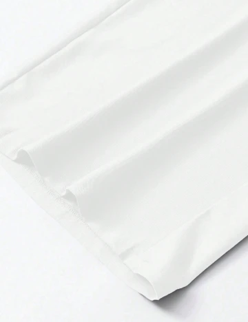 Pantaloni SHEIN CURVE, alb