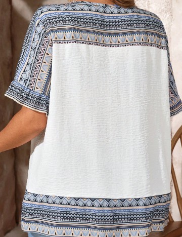 Bluza Emery Rose Curve, alb